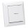JUNG HOME Smarter Wechseltaster Komplettset BTA1001 Serie AS Alpinweiß - Batterieversorger Bluetooth Taster