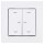 JUNG HOME Smarter Jalousietaster 2fach Komplettset BTA1002 Serie A Alpinweiß - Batterieversorgter Bluetooth Taster