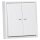 JUNG HOME Smarter Serientaster Komplettset BTLSCD1002 Serie LS Alpinweiß - Batterieversorgter Bluetooth Taster