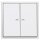 JUNG HOME Smarter Serientaster Komplettset BTLSCD1002 Serie LS Alpinweiß - Batterieversorgter Bluetooth Taster