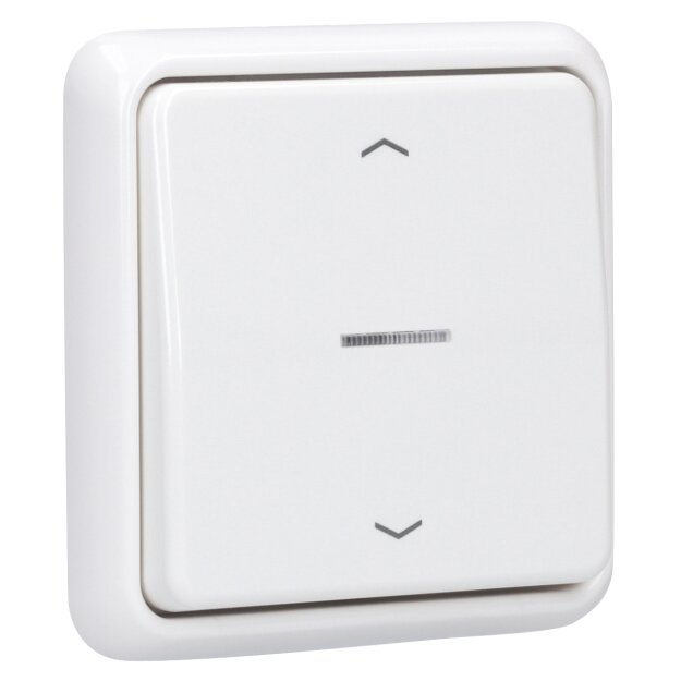 JUNG HOME Smarter Jalousietaster Komplettset BTLSCD1001 Serie CD Alpinweiß - Batterieversorgter Bluetooth Taster