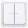 JUNG HOME Smarter Serientaster Komplettset BTLSCD1002 Serie CD Alpinweiß - Batterieversorgter Bluetooth Taster