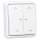 JUNG HOME Smarter Jalousietaster 2fach Komplettset BTLSCD1002 Serie CD Alpinweiß - Batterieversorgter Bluetooth Taster