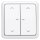 JUNG HOME Smarter Jalousietaster 2fach Komplettset BTLSCD1002 Serie CD Alpinweiß - Batterieversorgter Bluetooth Taster