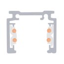 SLV 1006544 2 m Aufbauschiene 48V TRAC K weiß DALI