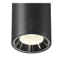 SLV 1006692 NUMINOS® XS 48V Spot rund 4000 K 8.7 W DALI 2 40° matt schwarz / glänzend chrom