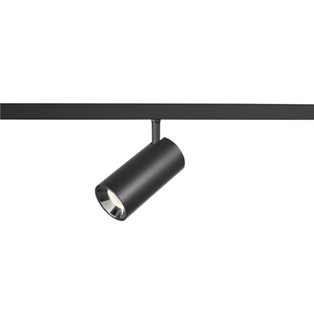 SLV 1006743 NUMINOS® S 48V Spot rund 4000 K 16 W DALI 2 20° matt schwarz / glänzend chrom