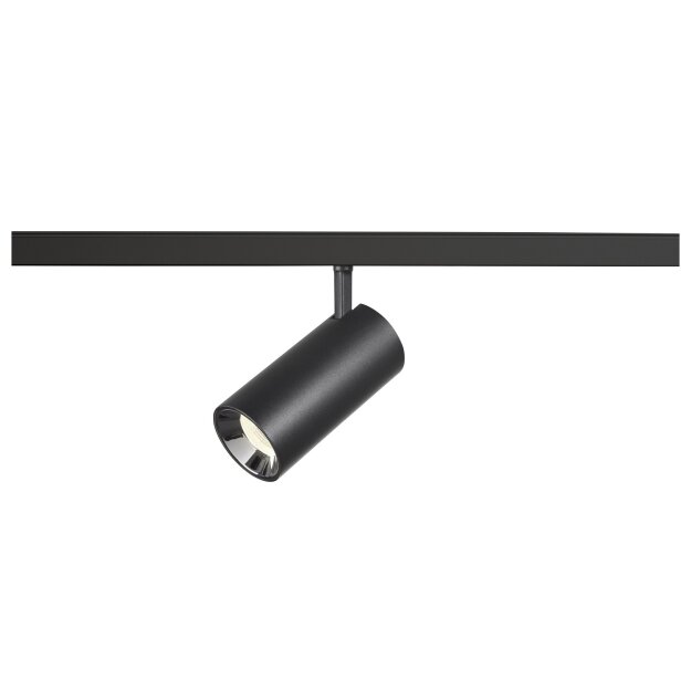 SLV 1006749 NUMINOS® S 48V Spot rund 4000 K 16 W DALI 2 55° matt schwarz / glänzend chrom