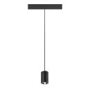 SLV 1006803 NUMINOS® XS 48V Pendelleuchte Pendellänge 150 cm 4000 K 55° DALI 2 matt schwarz / glänzend chrom