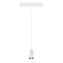 SLV 1006806 NUMINOS® XS 48V Pendelleuchte Pendellänge 150 cm 4000 K 20° DALI 2 matt weiß / glänzend chrom