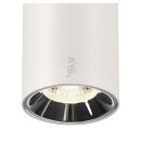 SLV 1006860 NUMINOS® S 48V Pendelleuchte Pendellänge 150 cm 4000 K 20° DALI 2 matt weiß / glänzend chrom