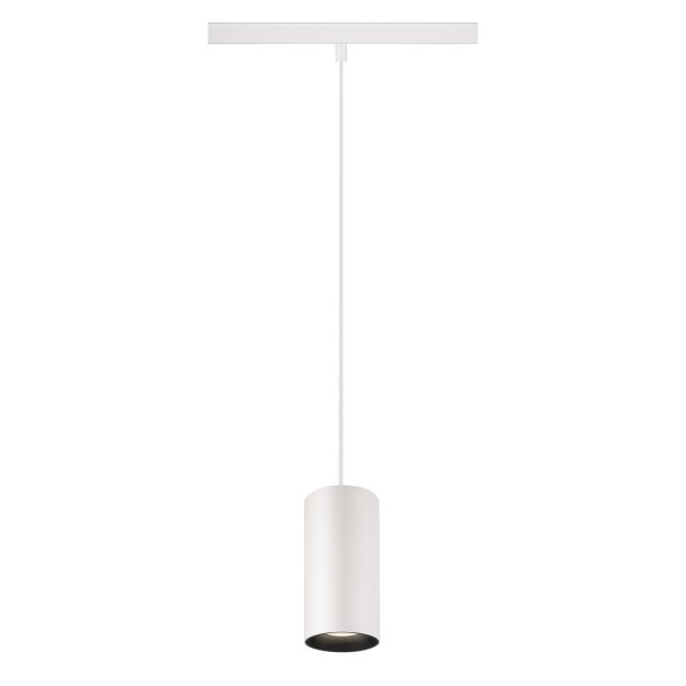 SLV 1006861 NUMINOS® S 48V Pendelleuchte Pendellänge 150 cm 4000 K 40° DALI 2 matt weiß / matt schwarz