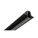 SLV 1007188 48V TRACK Schienenabdeckung 26 mm für Aufbauschiene tief und Einbauschiene 2 m schwarz