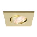 SLV 1007194 UNIVERSAL DOWNLIGHT Abdeckung für Downlight IP20 schwenkbar eckig gold matt