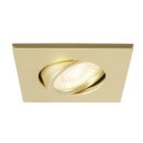 SLV 1007194 UNIVERSAL DOWNLIGHT Abdeckung für Downlight IP20 schwenkbar eckig gold matt