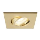 SLV 1007194 UNIVERSAL DOWNLIGHT Abdeckung für Downlight IP20 schwenkbar eckig gold matt