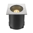 SLV 1007242 DASAR® XL RL eckige Abdeckung 24° 3000 K incl. DALI-Treiber edelstahl