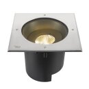 SLV 1007242 DASAR® XL RL eckige Abdeckung 24° 3000 K incl. DALI-Treiber edelstahl