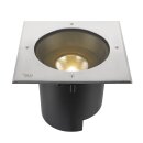 SLV 1007242 DASAR® XL RL eckige Abdeckung 24° 3000 K incl. DALI-Treiber edelstahl