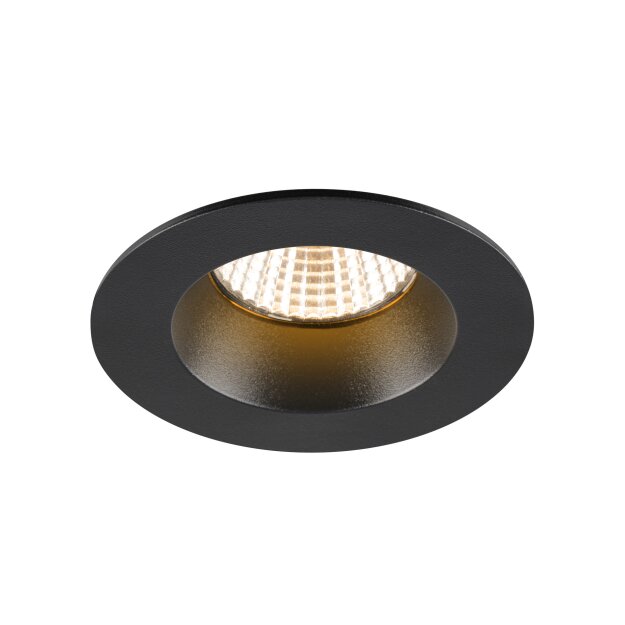 SLV 1007406 NEW TRIA® 68 Deckenspot 2700 K 38° IP 20 / IP 65 rund schwarz - Einbaustrahler