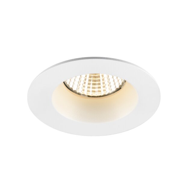 SLV 1007407 NEW TRIA® 68 Deckenspot 3000 K 38° IP 20 / IP 65 rund weiß - Einbaustrahler