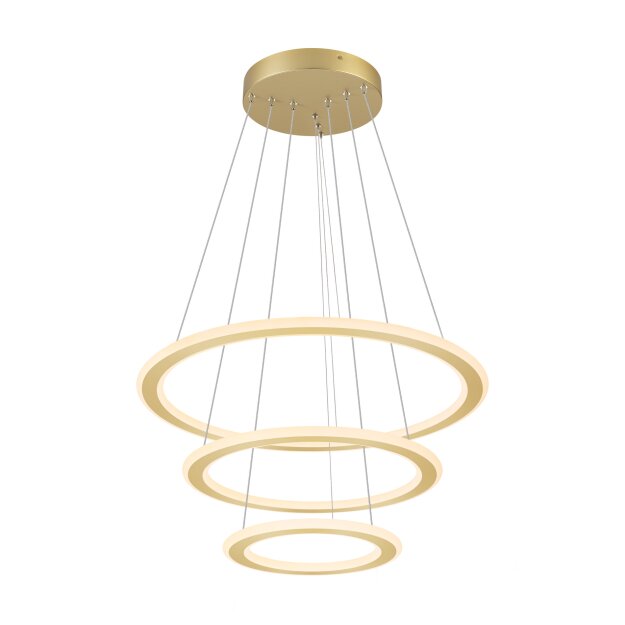 SLV 1007703 ONE FLAT Pendelleuchte triple 300 cm 2700/3000 K DALI 2 Touch messing