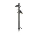 SLV 1007869 HELIA SLIM Pole double LED Outdoor Stehleuchte schwarz IP65 3000 K