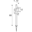 SLV 1007869 HELIA SLIM Pole double LED Outdoor Stehleuchte schwarz IP65 3000 K