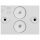 SLV 1007914 D-RING M Wandleuchte PHASE 2700/3000 K PHASE IP65 weiß