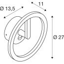 SLV 1007917 Q-RING Wandleuchte Sensor 3000 K IP54 weiß
