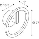 SLV 1007918 Q-RING Wandleuchte 3000 K PHASE IP65 schwarz