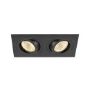 SLV 1008007 NEW TRIA® 155 Deckeneinbauring L: 17 B: 9 H: 4 cm zweiflammig IP 20 schwarz
