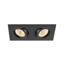 SLV 1008007 NEW TRIA® 155 Deckeneinbauring L: 17 B: 9 H: 4 cm zweiflammig IP 20 schwarz