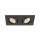 SLV 1008007 NEW TRIA® 155 Deckeneinbauring L: 17 B: 9 H: 4 cm zweiflammig IP 20 schwarz