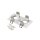 SLV 1008008 NEW TRIA® 155 Deckeneinbauring L: 17 B: 9 H: 4 cm zweiflammig IP 20 weiß