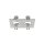 SLV 1008009 NEW TRIA® 155 Deckeneinbauring L: 17 B: 9 H: 4 cm zweiflammig IP 20 aluminium