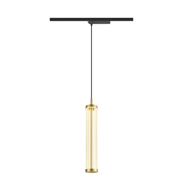 SLV 1008042 QUIMERA 1~ Pendelleuchte Pendellänge 150 cm 2700 K PHASE gebürstet messing