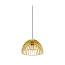 SLV 1008045 WUD Pendelleuchte E27 half round offenes...