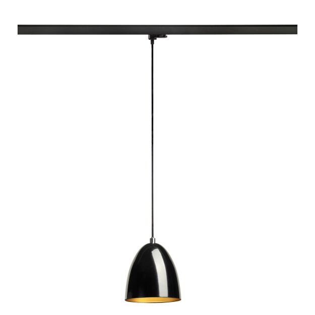 SLV 1008061 PARA CONE 14 Pendelleuchte für 3 Phasen System GU10 schwarz/gold