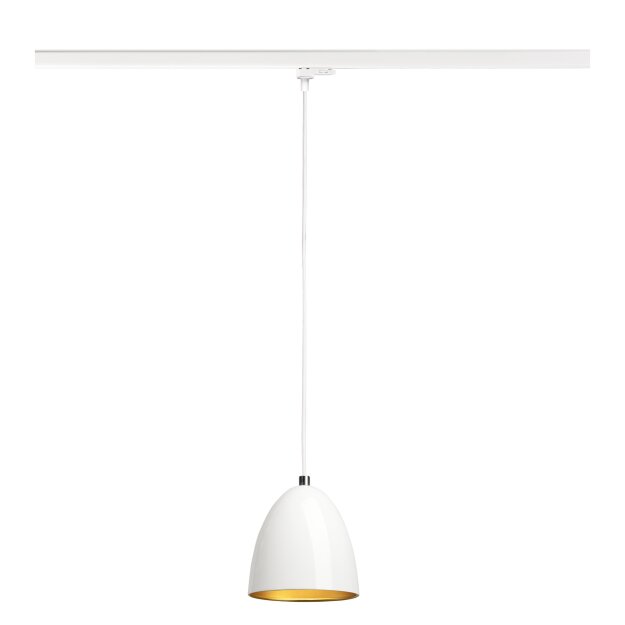 SLV 1008062 PARA CONE 14 Pendelleuchte für 3 Phasen System GU10 weiß/gold