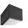 SLV 1008071 CHROMBO Wandaufbauleuchte quadratisch 3000 K 8 W PHASE 120° schwarz
