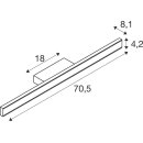 SLV 1008082 ONE LINEAR 70 Wandaufbauleuchte UP/DOWN 2700/3000 K PHASE weiß