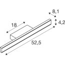 SLV 1008084 ONE LINEAR 50 Wandaufbauleuchte UP/DOWN 2700/3000 K PHASE schwarz
