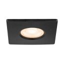 SLV 1008096 UNIVERSAL DOWNLIGHT Abdeckung für Downlight IP65 eckig schwarz