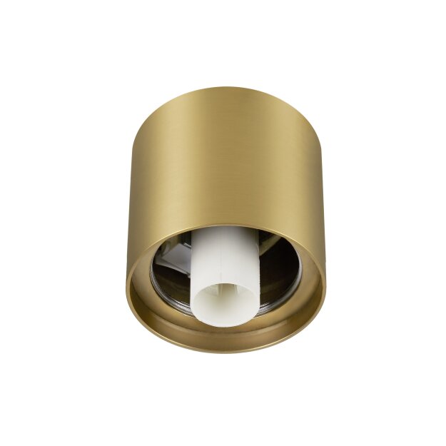 SLV 1008102 VARYT Deckenaufbauleuchte rund 1x max. 6 W E14 messing