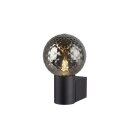 SLV 1008104 VARYT Wandaufbauleuchte rund 1x max. 6 W E14 schwarz