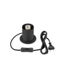 SLV 1008109 VARYT Tischleuchte rund 1x max. 6 W E14 schwarz