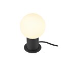 SLV 1008109 VARYT Tischleuchte rund 1x max. 6 W E14 schwarz