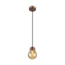 SLV 1008118 VARYT Pendelleuchte E14 Pendellänge 150 cm 1x max. 6 W kupfer