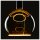 SLV 1008164 LED Floating Globe 200 LED-Leuchtmittel smokey black E27 PHASE 6 W 1900 K